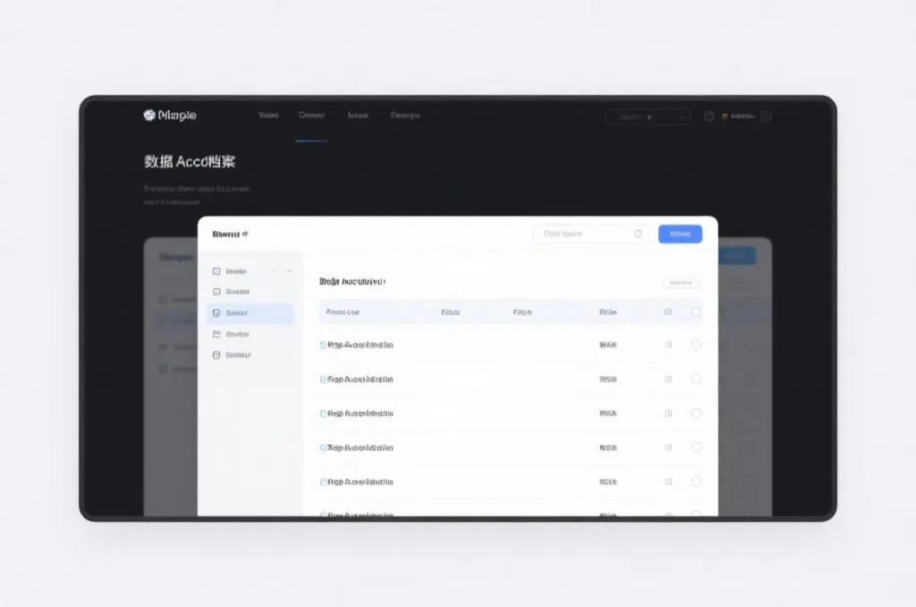 数据归档与展示界面