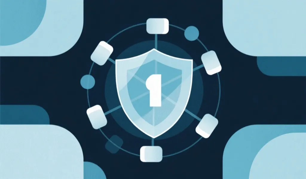 数据安全与透明机制的抽象插画